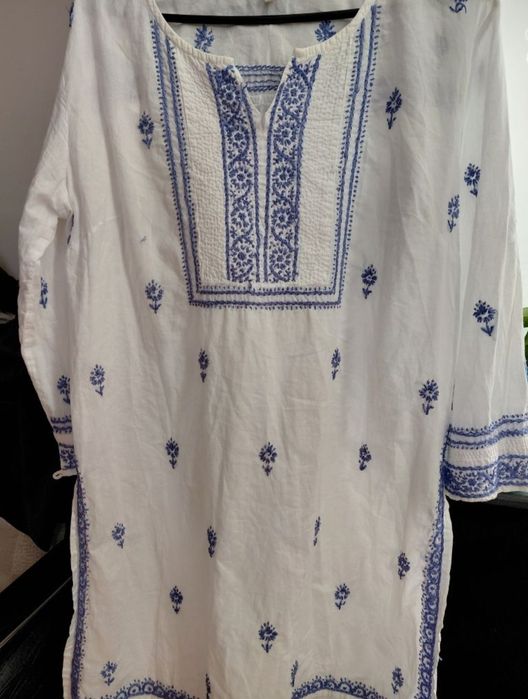 Cămașă ie cusută manual tip rochie