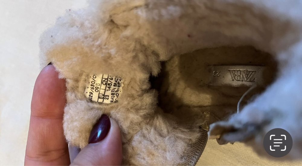 Ботинки для девочки  Zara оригинал 23р