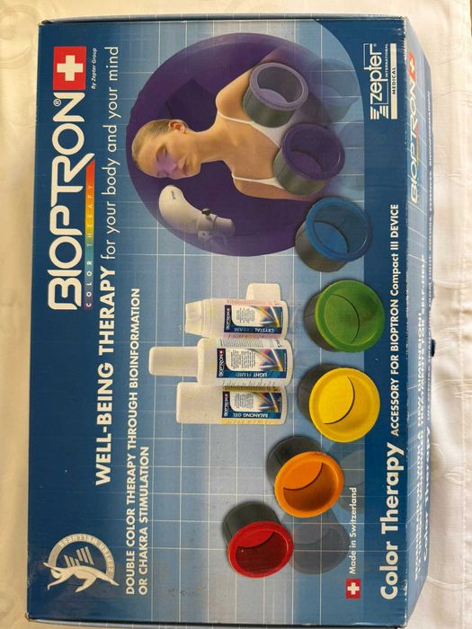 Set 7 filtre de culoare colorterapie pentru aparatul Bioptron Zepter