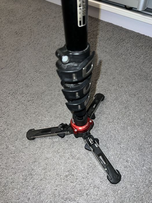 Monopied video fluid cu baza Fluidtech, Manfrotto MVMXPRO500