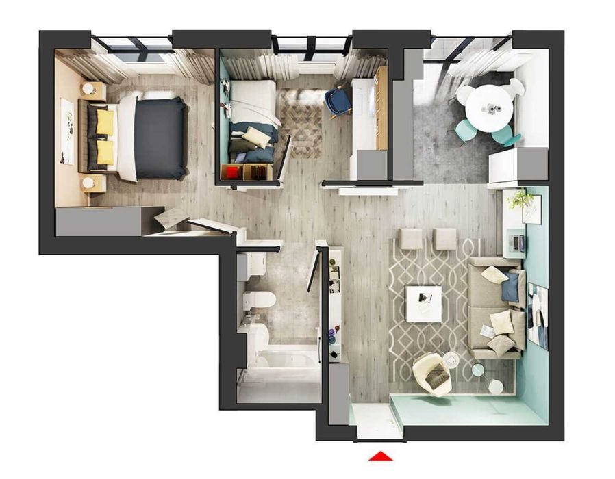 DIRECT PROPRIETAR - Apartament 3 Camere Mobilat + PARCARE teran - HILS