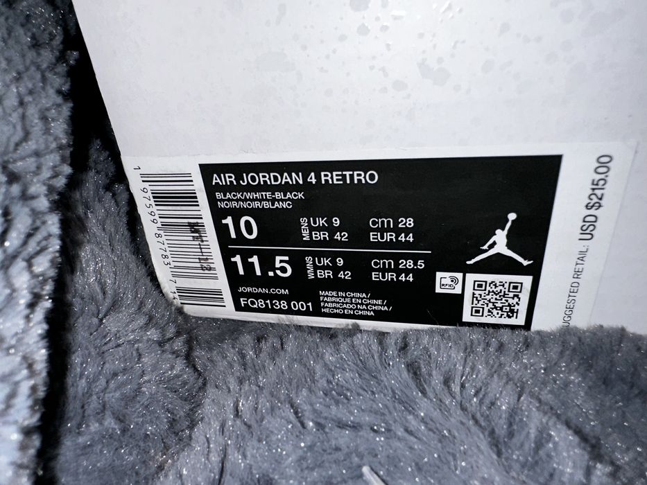 Nike Air Jordan 4 Retro White Thunder