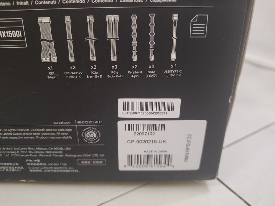Sursa PC Corsair HX 1500i Gold 80 Impecabila 1500w ATX