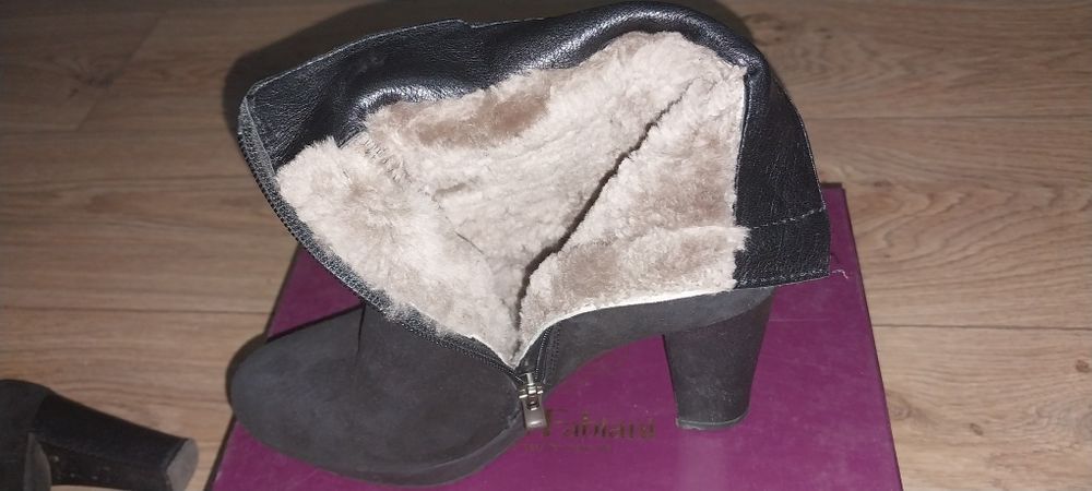 Ботинки сапожки турция замш мех натуральный