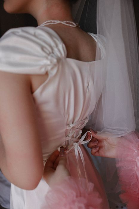 Свадебное платье видоизменённое эксклюзивно