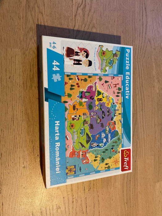 Jocuri copii EQ + puzzle educativ Harta Romaniei+