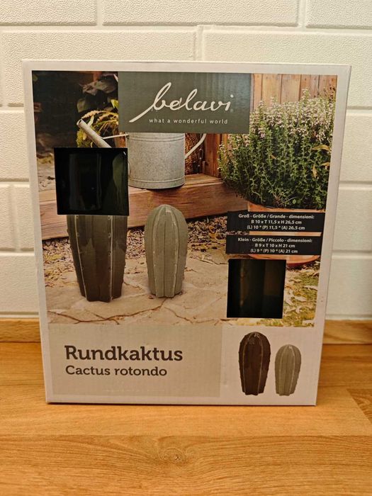 Set 4 cactuși decorativi ceramici Belavi, interior/exterior