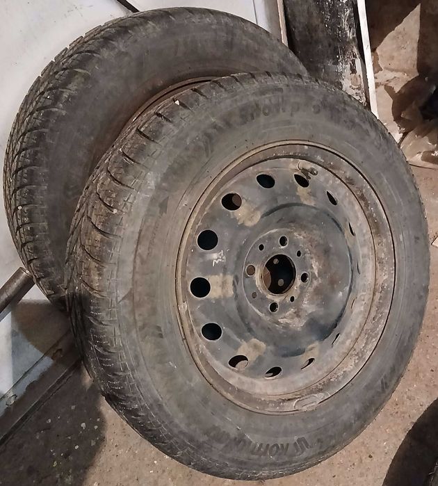 4 бр. зимни гуми с джанти 195/65 R15 от Ситроен Пикасо