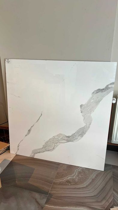Lastra ceramica 120x120 cm Statuario Lucioasa ABK Italia - disponibilitate 1 placa