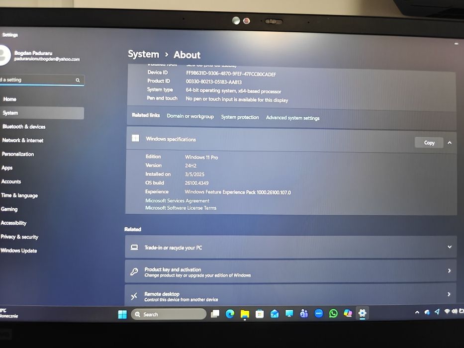 Laptop Lenovo P1 Gen2 i7-9750H 32G DDR4 512G NVME 15.6 i