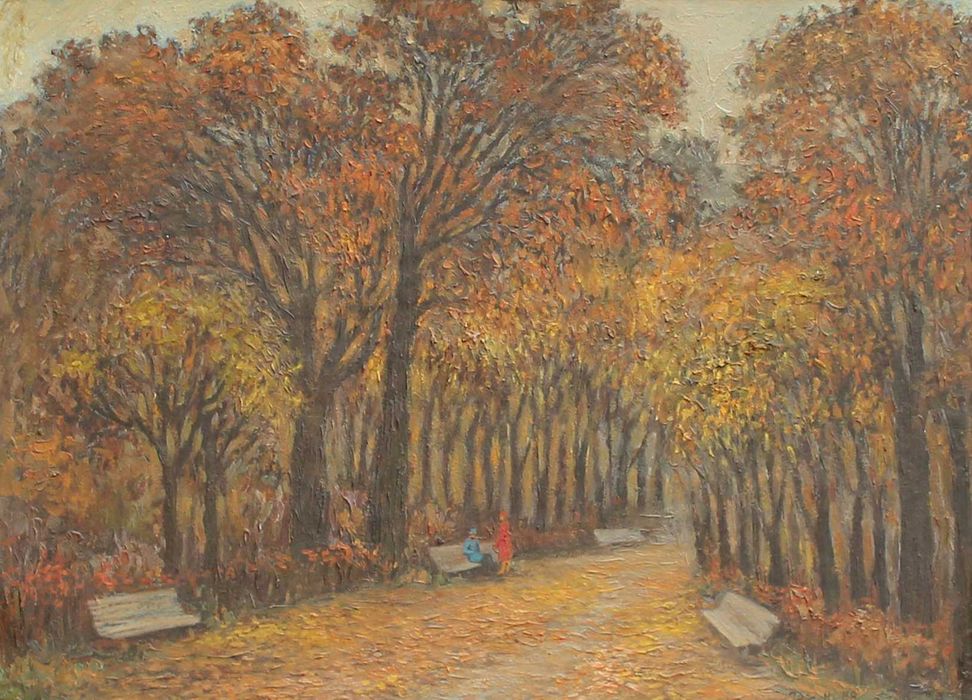 Картина "К вечеру"  1988 г. Яровая Н.Г.