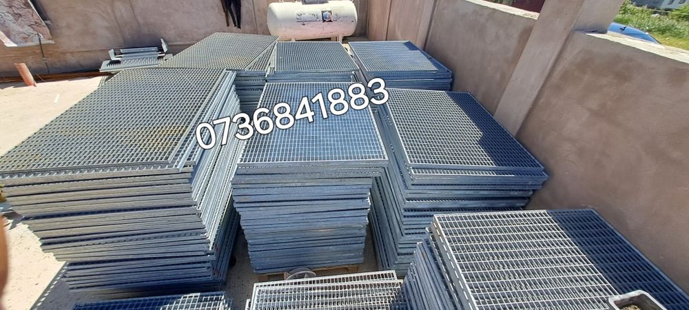 Trepte grilaje zincate 80x27