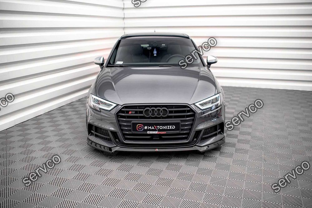 Prelungire bara fata Audi S3 Sportback 8V 2016-2019 v17 Maxton Design