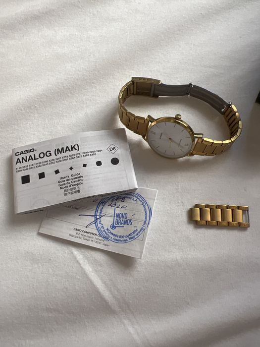 оригинальные часы CASIO позолоченные
