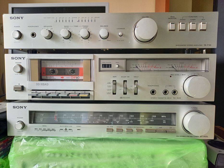 Sony ta f30, st a35l și tc k22 linie de colecție