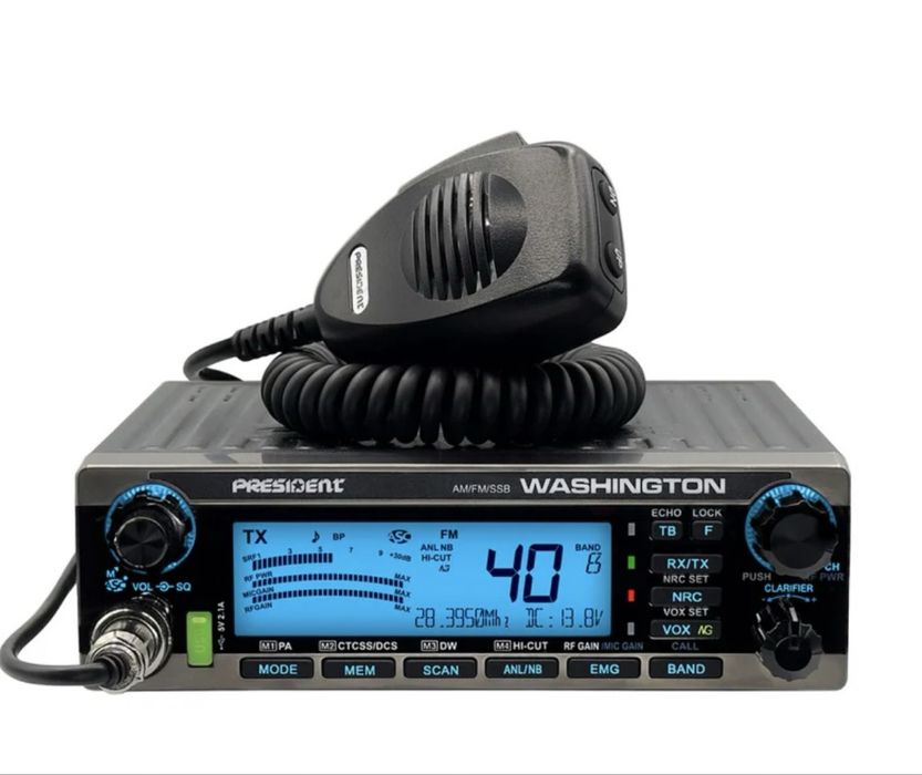 Statie radio CB President Washington + microfon DigiMike President