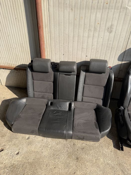 Interior Audi A6 C6 S line berlina semi piele scaun stanga Audi A6 C6 scaun dreapta Audi A6 C6 incalzire in scaune