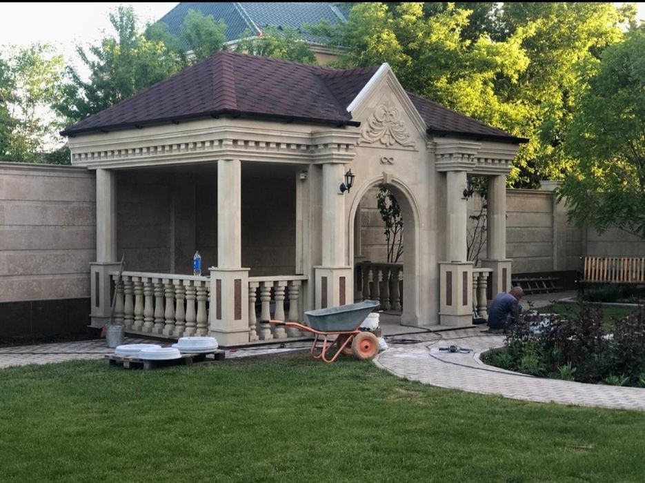 Травертин гранит аглай монтаж