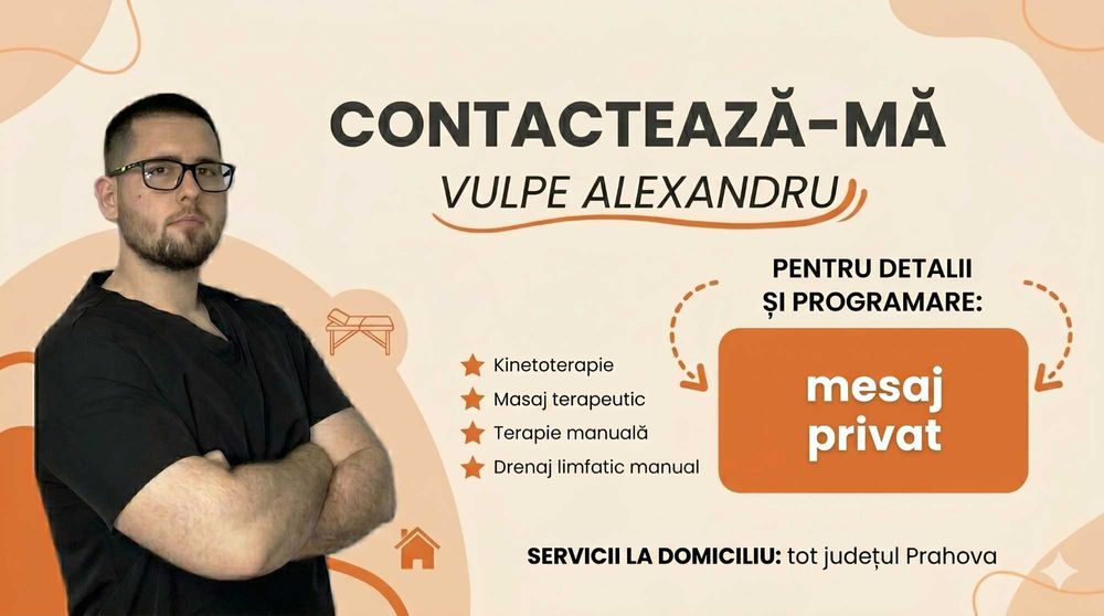 Kinetoterapie și masaj la domiciliu Prahova