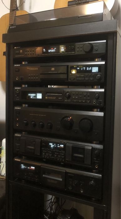 Linie Sistem Rack Sony cd deck tuner amplificator