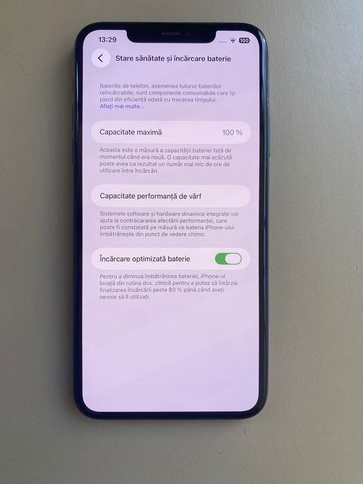 iPhone 11 Pro Max 256GB 100% baterie telefon Apple