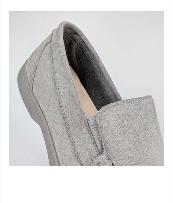 Мъжки мокасини, сиви, екокожа, ежедневен стил