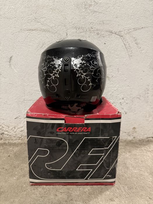 Дамска каска Carrera C-Lady CKW – черна, размер 51–54 см (нова)