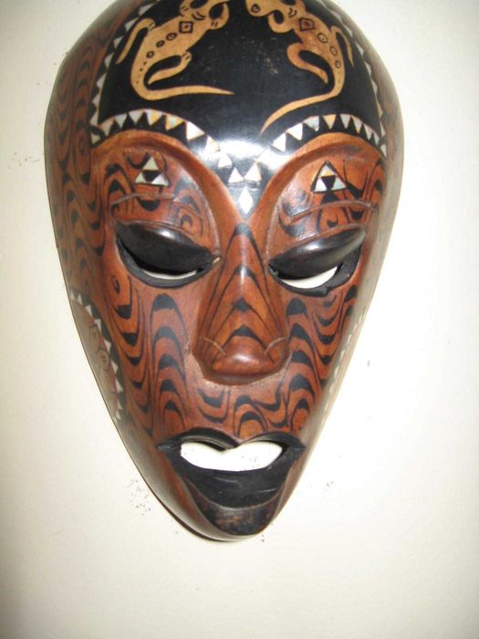 Африканска маска дърво/кутия/дърво