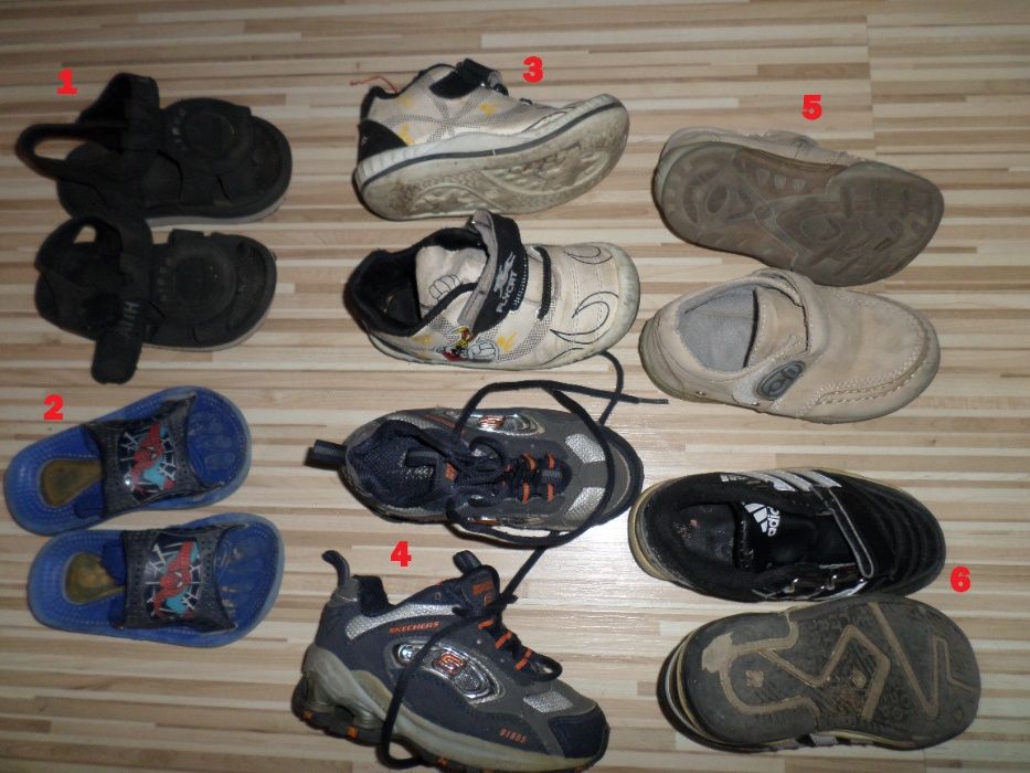 6 чифта маркови обувки за 46 лв. (номера 23, 24, 26)