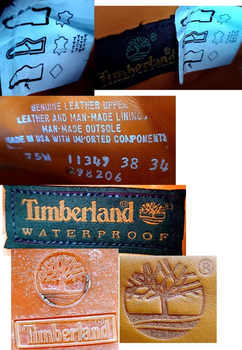 Bocanci damă impermeabili marca ,,TIMBERLAND,, măr. 38 din piele nabuc