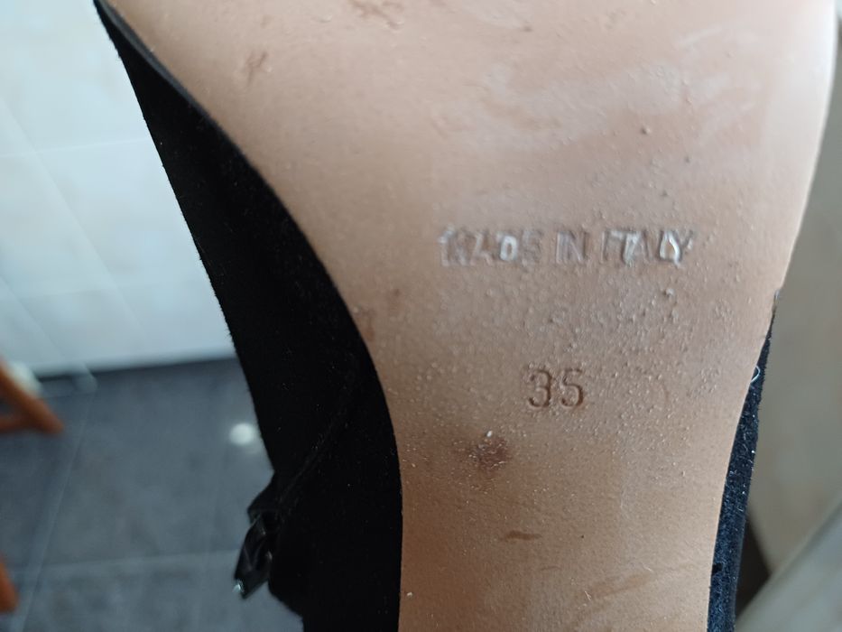 Botine piele intoarsa BiancaDi