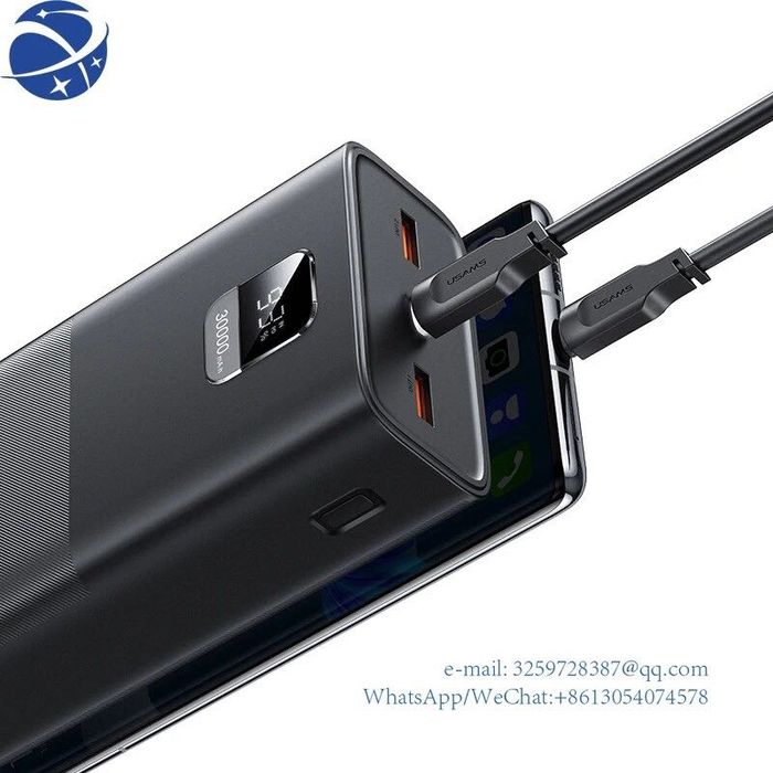 Портативный внешний аккумулятор Power Bank USAMS 30000 мАч