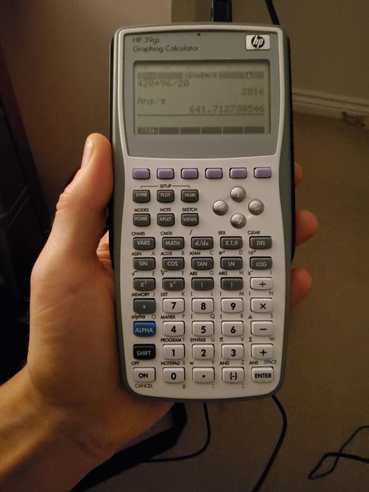 Графический калькулятор Hp 39gs