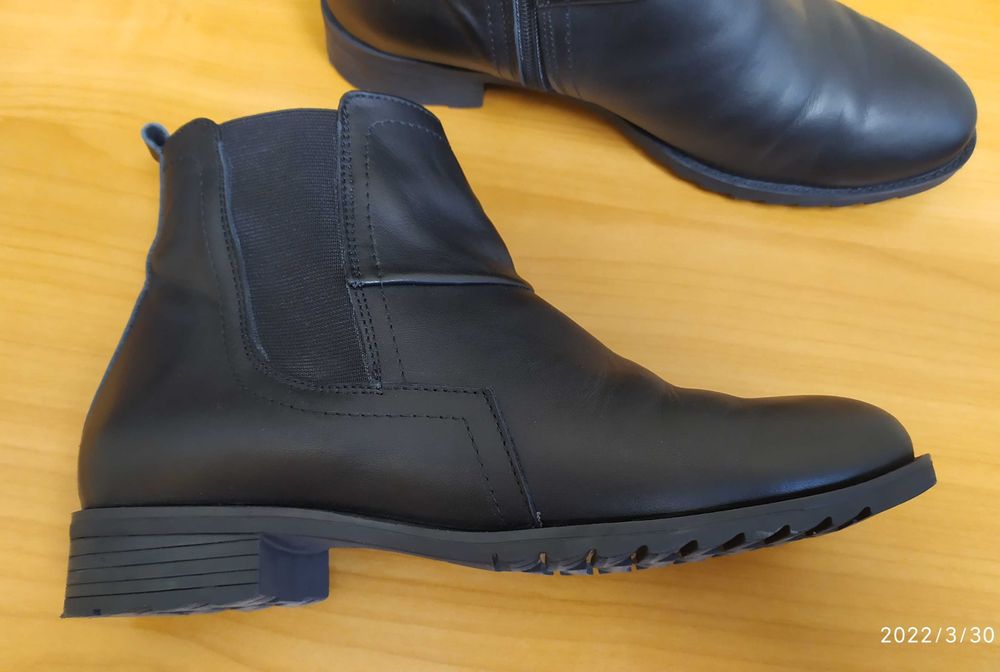 Дамски елегантни кожени боти, естествена кожа, 38 номер