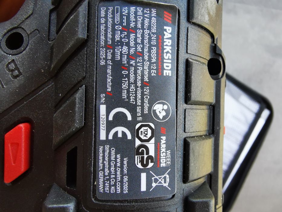 Autofiletanta Parkside Performance 12v