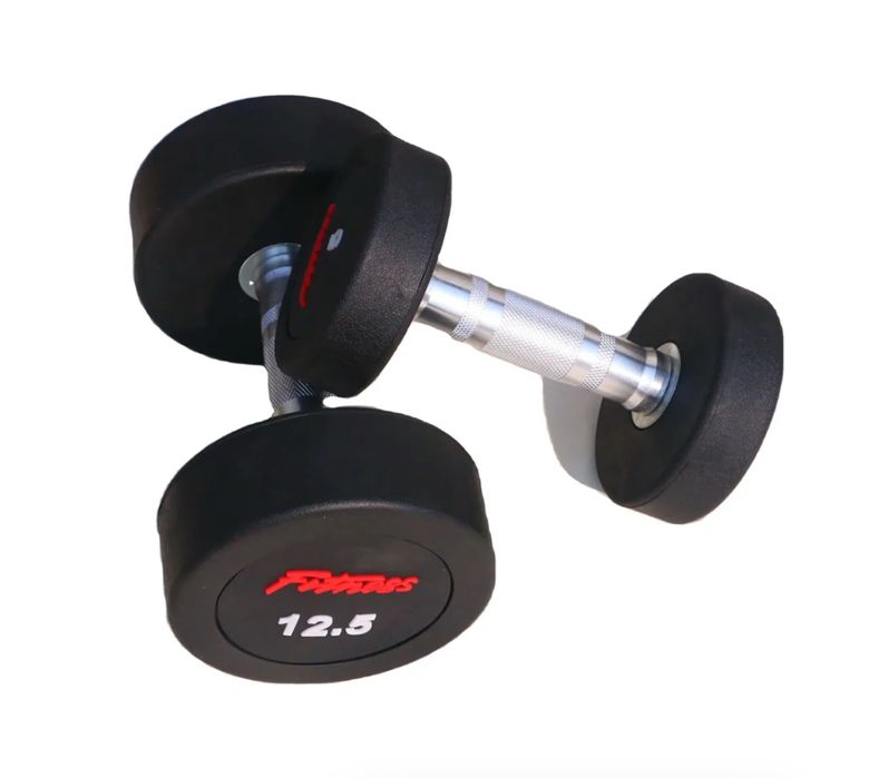 Гантел резиновый 2.5кг до 35кг Fitness