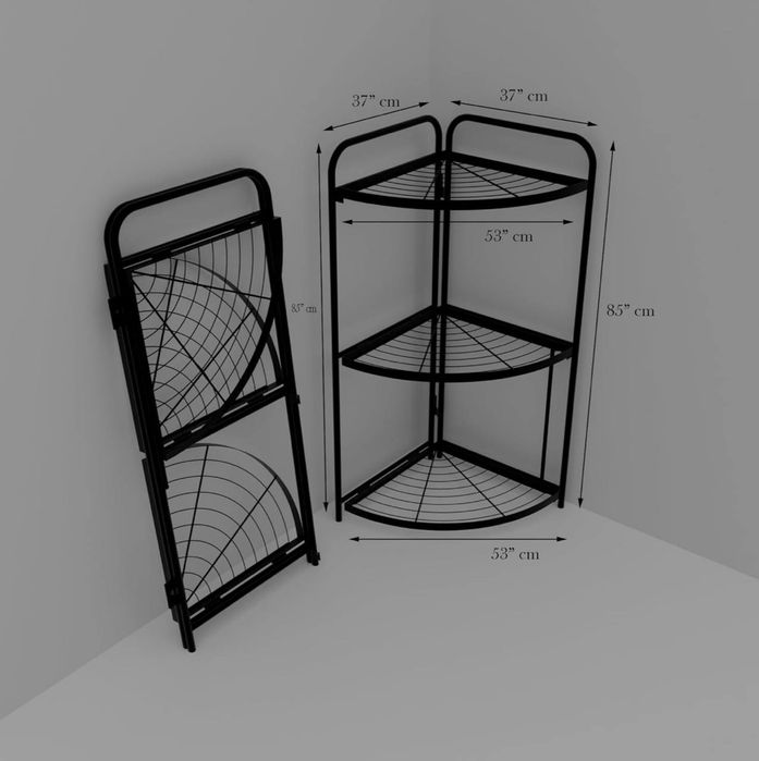 Этажерка угловая железная