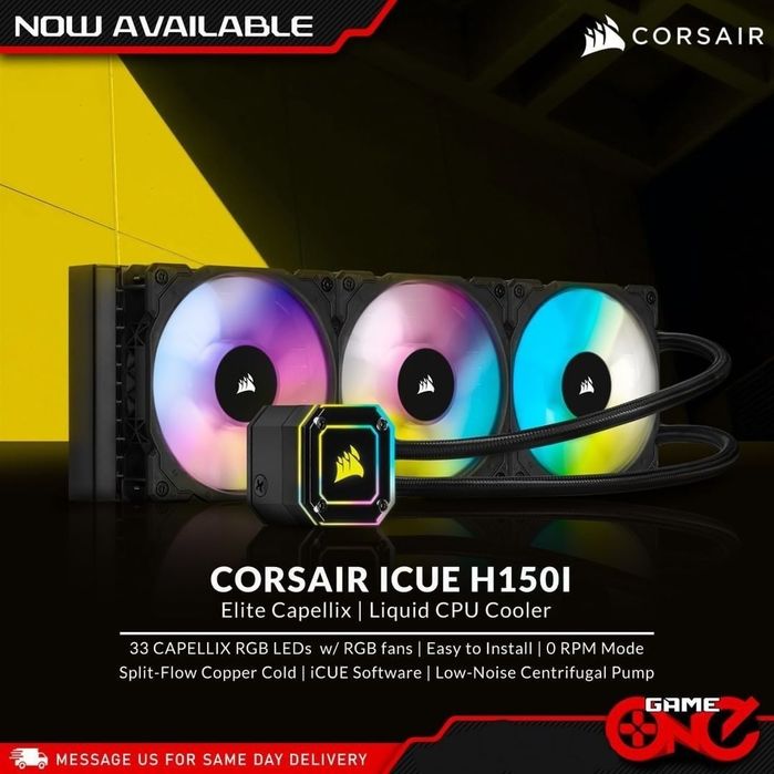 Corsair H150i elite СКИДКА capellix водяное охлаждение/водянка/кулер
