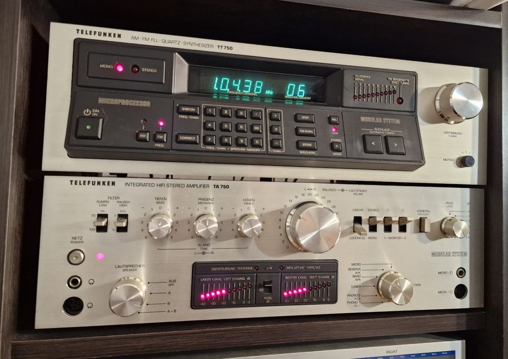 Amplificator Telefunken TA 750 si tuner TT750( sony,saba,braun,akai)