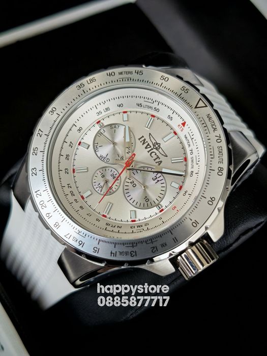 INVICTA Aviator white 50 mm, Инвикта нов ръчен часовник