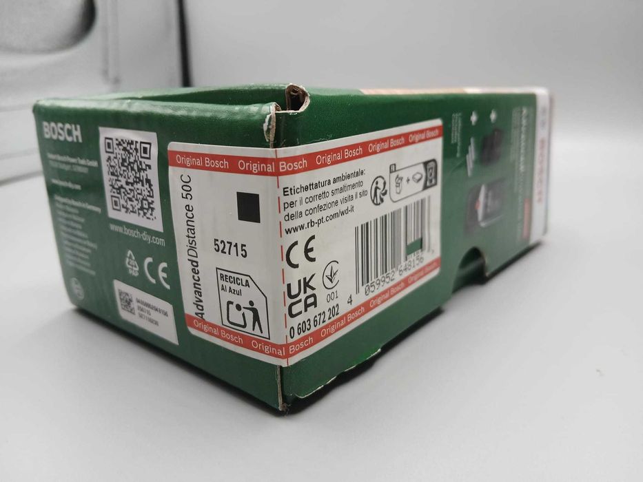 Telemetru Digital cu Laser Bosch Advanced Distance 50c Nou Sigilat, Raza de Lucru 50 m, Precizie +/- 2 mm