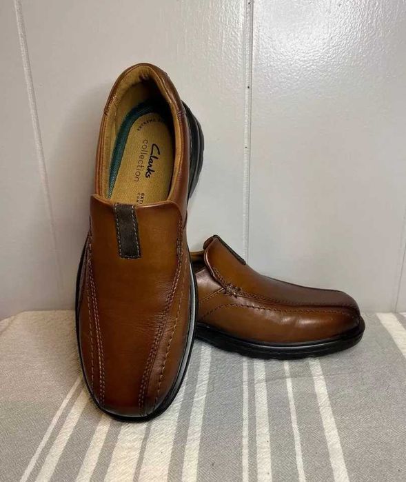 Кожанная мужская обувь от Британского бренда Clarks 9W (43р)