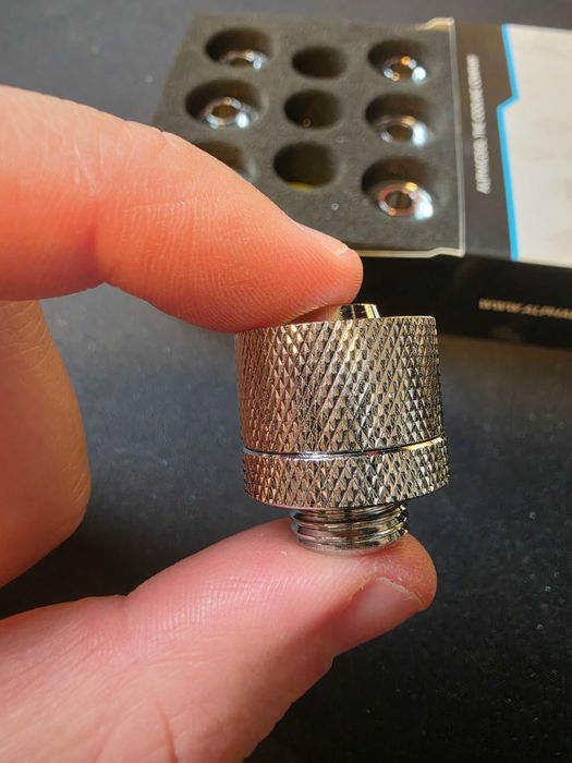 Fitinguri Alphacool Eiszapfen 16/10mm G1/4 crom, set 7 buc