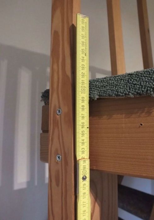 Galerie lemn pat camera inalta