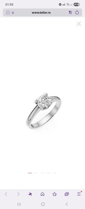 Inel de logodna Teilor 18k cu diamant