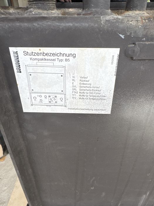 Șemineu cu apă BRUNNER B5 12kW Germania | 58L rezervor apă | Pentru calorifere și încălzire centrală