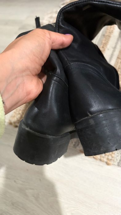 Cizme Zara piele naturală înalte 36 excelente
