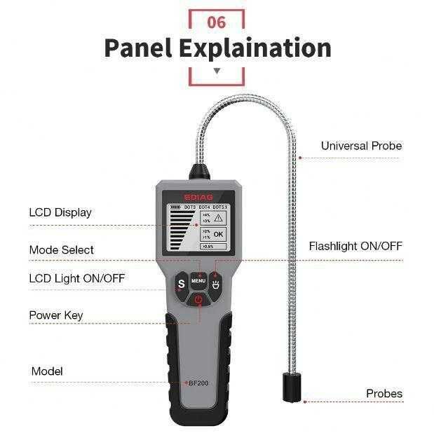 Тестер за спирачна течност на автомобил BF100 / Дигитален тестер BF200