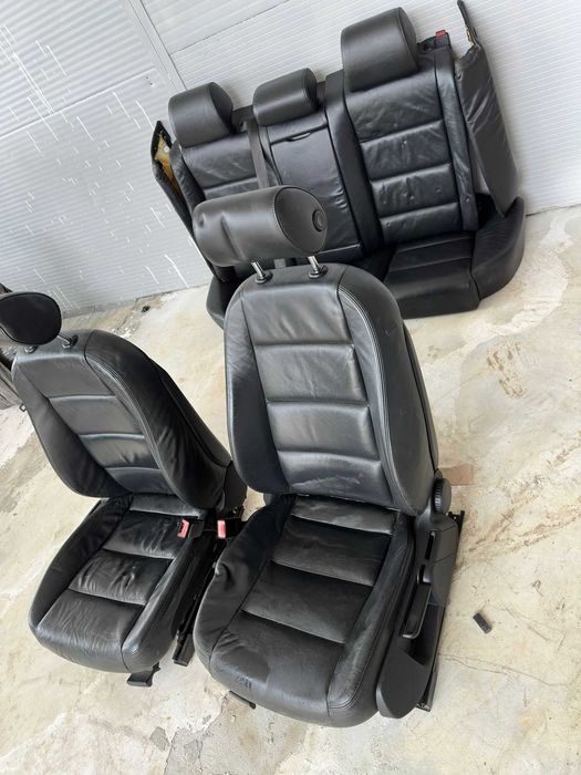 Interior piele Audi A6 C6 2004–2011 scaune față+banchetă spate fețe uș