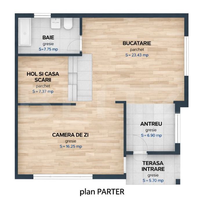 Casa moderna stil industrial, 120 mp utili, zona intrare Baciu - Cluj